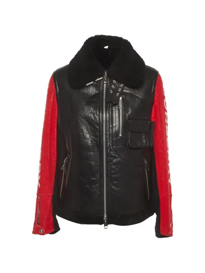 Pre-owned Burberry Zip-up Leather Jacket In Black