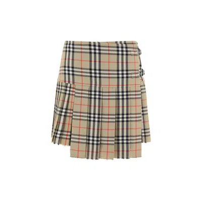 Burberry Zoe Skirt In Brown