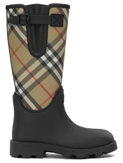 BURBERRY BURBERRY "MARSH STAMP HIGH" RAIN BOOTS