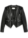 Burc Akyol Leather Biker Jacket In Black
