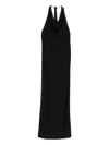 Burc Akyol Cowl-neck Midi Dress In Black