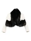 Burc Akyol Faux-fur-trimmed Jacket In White