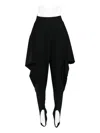 Burc Akyol Foot-strap Stirrup Trousers In Black
