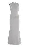 Burc Akyol Metallic-jersey Dress In Silver