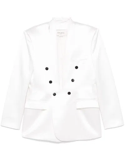 Burc Akyol Open Heart Blazer In White