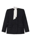 Burc Akyol Pinstriped Blazer In Blue