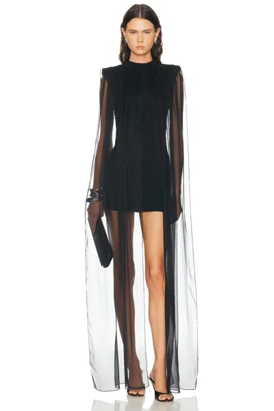 Burc Akyol Veiled Dress In Black
