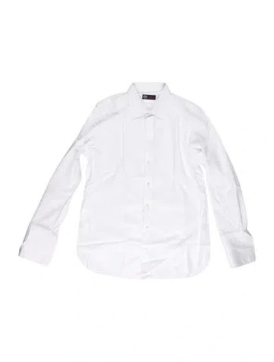 Pre-owned Burdi Long Sleeve Tuxedo Shirt In White