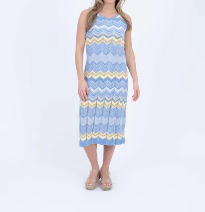 Burgess Sweaters Daphne Dress In Blueberry Combo In Burgundy