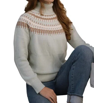 Burgess Sweaters Helsinki Top In Mist In Gray