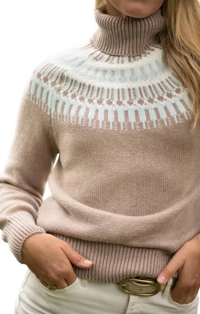Burgess Sweaters Helsinki Top In Mocha In Brown