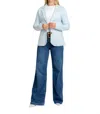 Burgess Sweaters Milly Knit Blazer In Frost Blue In Multi