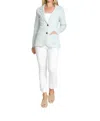 Burgess Sweaters Milly Knit Blazer In Mist In Grey