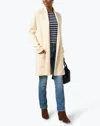 Burgess Sweaters Travel Coat In Chalk In White