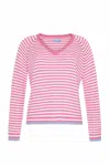 Burgess Sweaters Women's Ivy Lightweight Sweater In Dragonfruit Combo In Multi