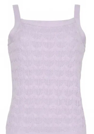 Burgess Sweaters Women's Monica Square Neck Tank In Lilac In Purple