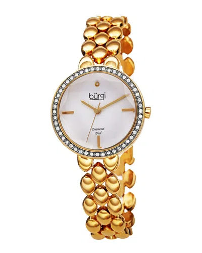 Burgi Women's Alloy Diamond Watch
