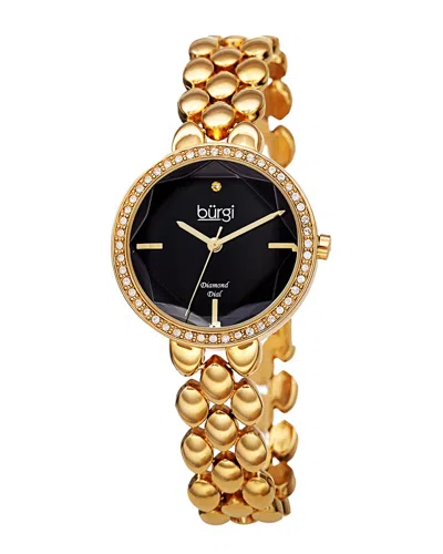 Burgi Women's Alloy Diamond Watch