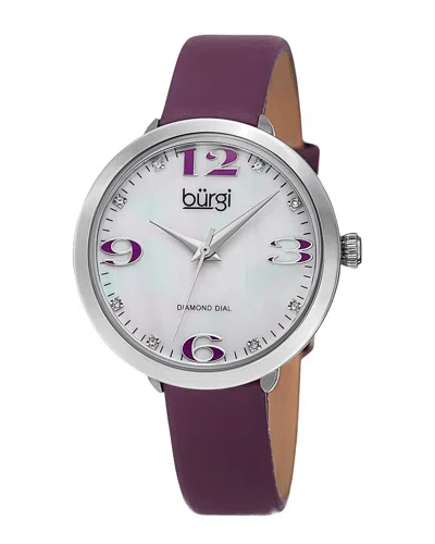 Burgi Women's Classic Diamond Watch In Pattern
