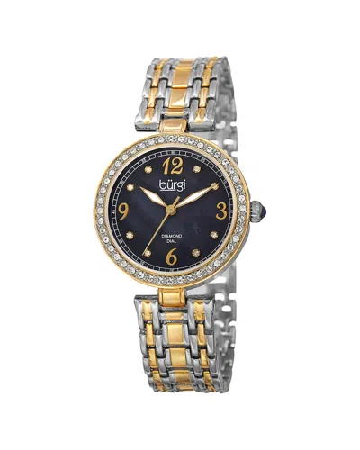 Burgi Women's Diamond Dial Bracelet Watch In Multi