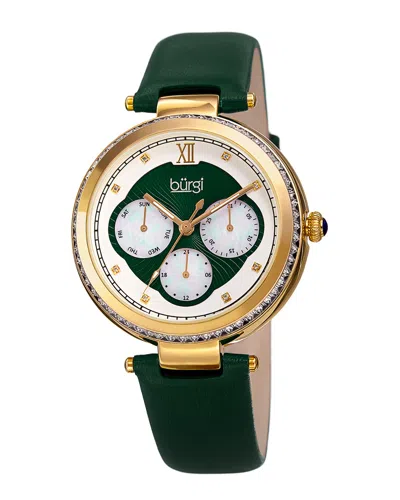 Burgi Women's Diamond Marker Subdial Watch