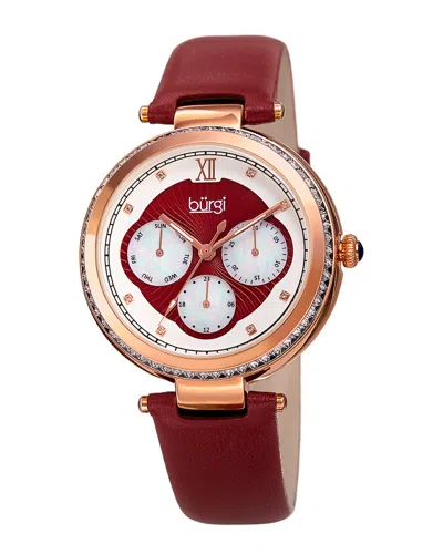 Burgi Women's Diamond Marker Subdial Watch