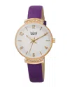 Burgi Women's Genuine Leather Smooth Watch