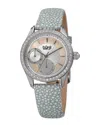 Burgi Women's Genuine Leather Watch