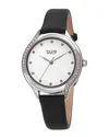 Burgi Women's Genuine Leather Watch
