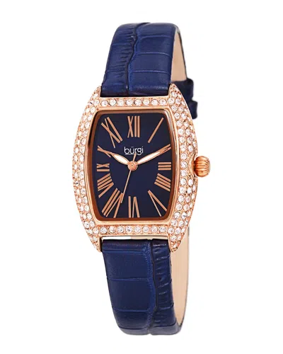 Burgi Women's Leather Watch