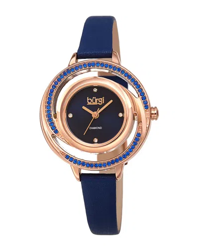 Burgi Women's Leather Watch