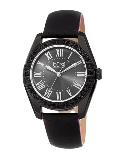 Burgi Women's Leather Watch