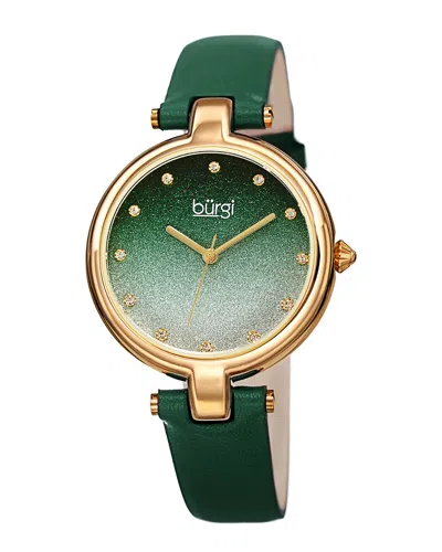 Burgi Women's Leather Watch
