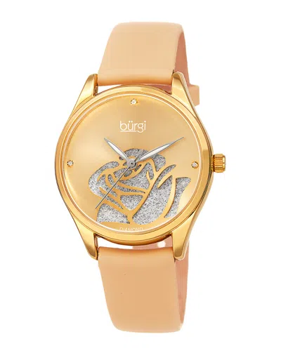 Burgi Women's Leather Watch