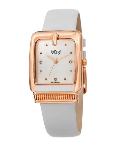 Burgi Women's Leather Watch
