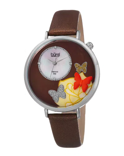 Burgi Women's Leather Watch