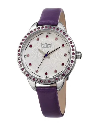 Burgi Women's Leather Watch