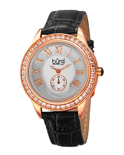 Burgi Women's Leather Watch