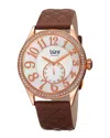 Burgi Women's Leather Watch