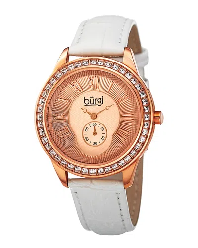 Burgi Women's Leather Watch