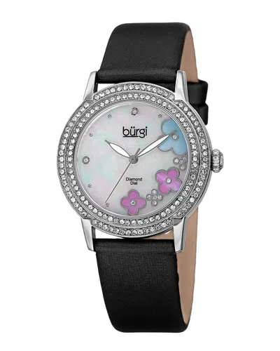 Burgi Women's Leather Watch