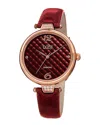 Burgi Women's Leather Watch