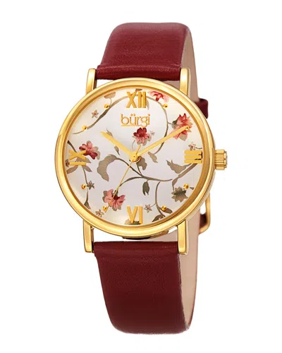 Burgi Women's Leather Watch