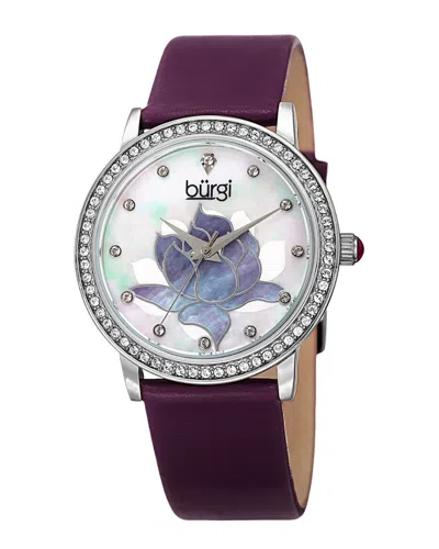 Burgi Women's Leather Watch In Multi
