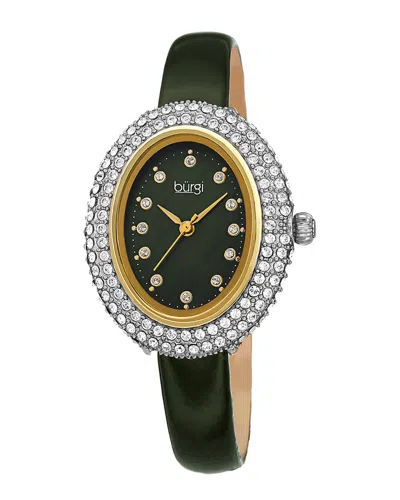 Burgi Women's Patent Leather Watch