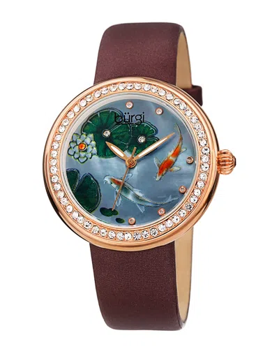 Burgi Women's Satin Watch