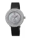 Burgi Women's Stainless Steel Diamond Watch