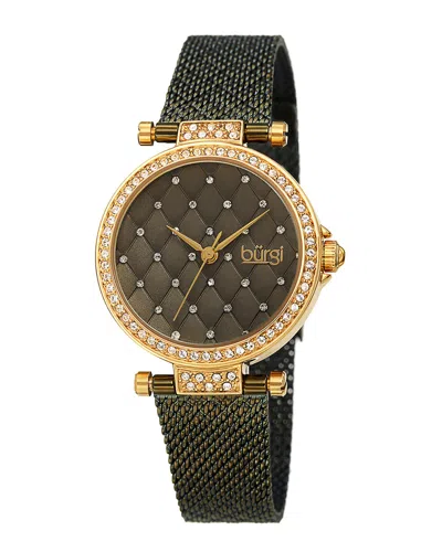Burgi Women's Stainless Steel Watch In Brown