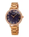 Burgi Women's Stainless Steel Watch