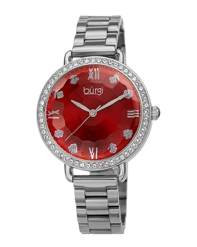 Burgi Women's Stainless Steel Watch